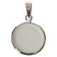 Round medal in silver, 18mm Pope Francis s2