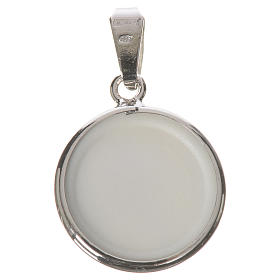 Round medal in silver, 18mm Medjugorje