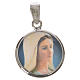 Round medal in silver, 18mm Medjugorje s1