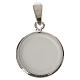 Medalha redonda prata 18 mm Virgem com Menino s2