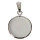 Round medal in silver, 18mm Our Lady and baby s2