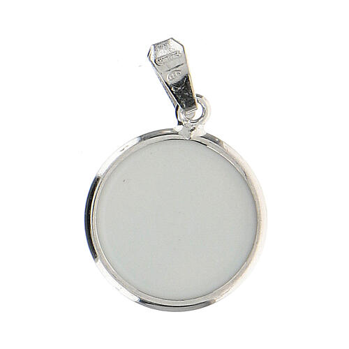Round medal in silver, 18mm Divine Love 2