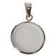 Round medal in silver, 18mm Merciful Jesus s2