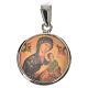Medalla redonda de plata, 18mm Virgen del Perpetuo Socorro s1
