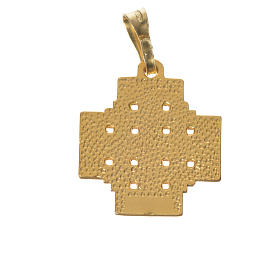 Pendente croce Jerusalem argento 925 smalto