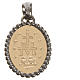 Miraculous medal in 750 gold with dark outline 2.74gr s2