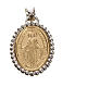 Miraculous medal in 750 gold with white outline 2.67gr s3