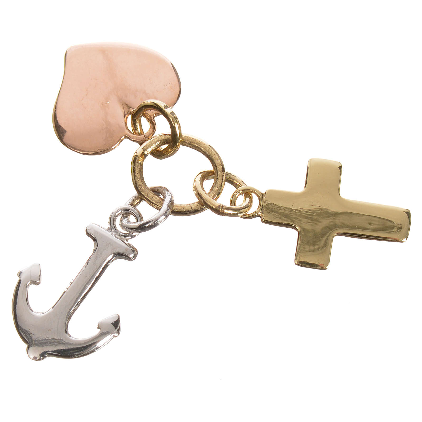 Faith, Hope, Charity pendant in 750 gold 1.35gr online sales on