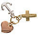 Faith, Hope, Charity pendant in 750 gold 1.35gr s2