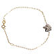 Bracelet with angel in white and yellow 750 gold 1.27gr s2