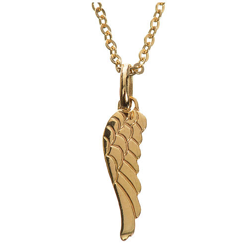 Collana ciondolo ala di angelo oro 750/00 - gr. 1,41 1