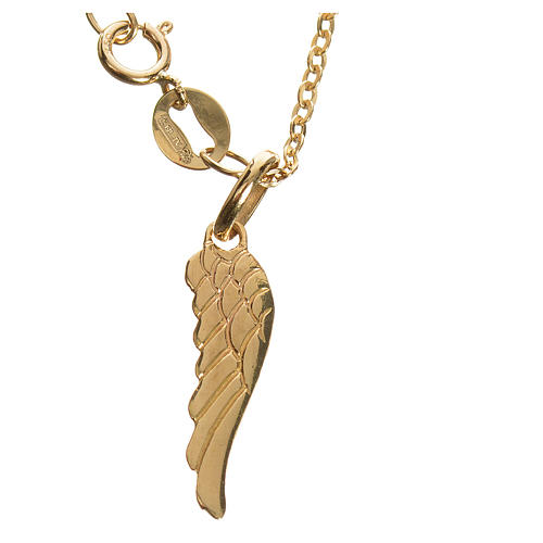 Collana ciondolo ala di angelo oro 750/00 - gr. 1,41 2