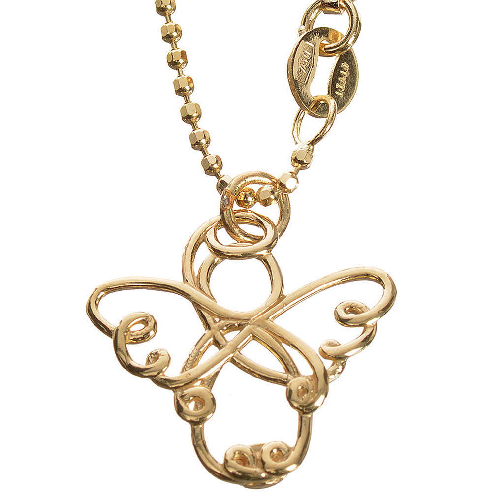 Stylised angel in yellow 750 gold 3.64gr | online sales on HOLYART.com