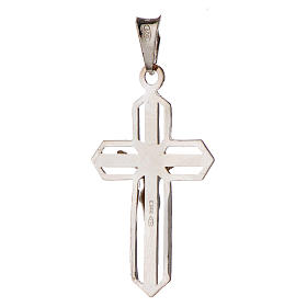 Pendentif crucifix argenté argent 925