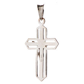 Ciondolo crocefisso argentato argento 925