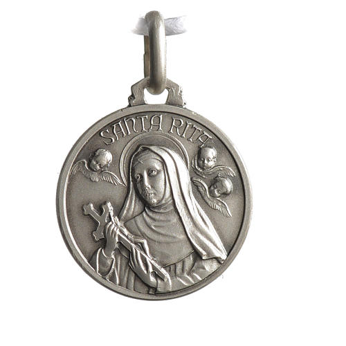 Medal of Saint Rita 925 silver 1