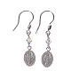 Earrings in 925 silver with Miraculous Medal image s1