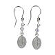 Earrings in 925 silver with Miraculous Medal image s1