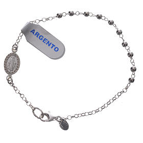 Dezena pulseira prata 925 contas 3 mm