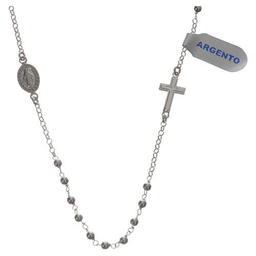 Necklace in 925 silver with Miraculous Medal 3mm 1