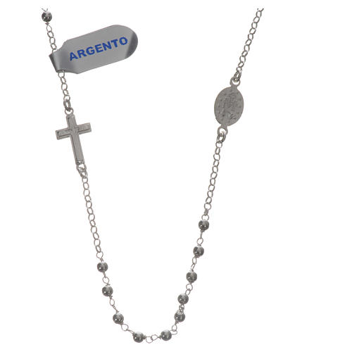 Necklace in 925 silver with Miraculous Medal 3mm 2
