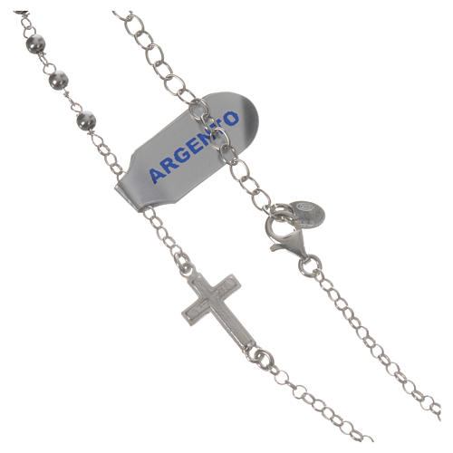 Necklace in 925 silver with Miraculous Medal 3mm 3