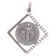 Pendant charm in 925 silver with Miraculous Medal 1.6x1.6cm s1