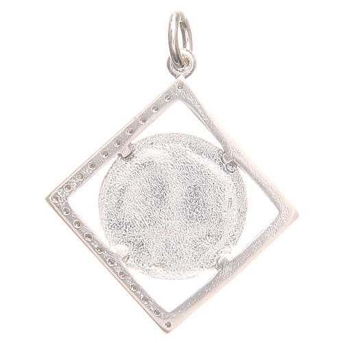 Pendant charm in 925 silver with Pax symbol 1.7x1.7cm 2
