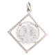 Pendant charm in 925 silver with Pax symbol 1.7x1.7cm s2