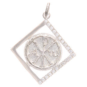 Pendant charm in 925 silver with Pax symbol 1.7x1.7cm
