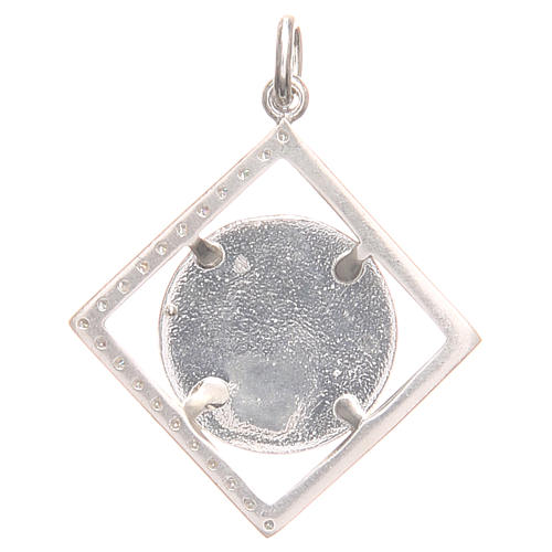 Pendant charm in 925 silver with Raphael's angel 1.7x1.7cm 2