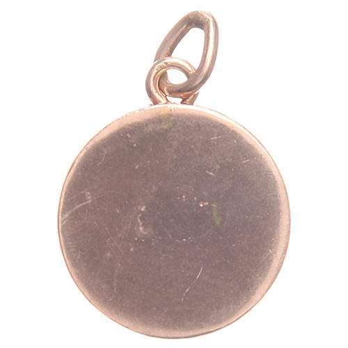 Medaille rosa Silber 800 PAX Symbol 1,7cm 2