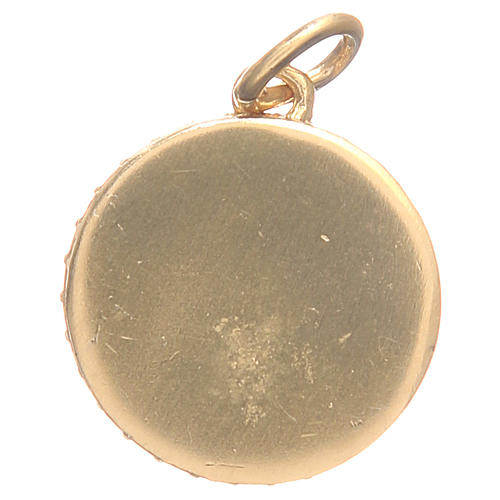 Medal in brass with Our Lady of the Miraculous medal 1.7cm 2