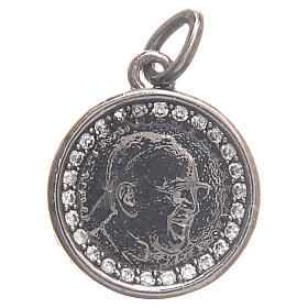 Colgantes, cruces y broches: Medalla plata 800 Papa Francisco 1,7 cm