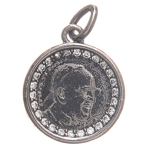 Medalla plata 800 Papa Francisco 1,7 cm 1