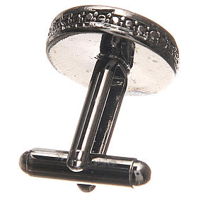 Spinki do mankietów: Spinki męskie srebro 800 Krzyż Św. Benedykta 1.7 cm Spinki do mankietów: Spinki męskie srebro 800 Krzyż Św. Benedykta 1.7 cm