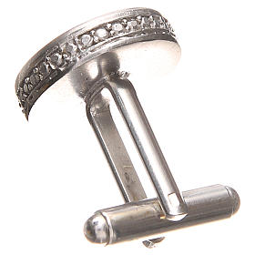 Gemelli uomo argento 800 con Angelo di Raffaello 1,7 cm