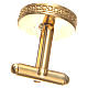 Cufflinks for men brass, PAX symbol 1,7cm s2