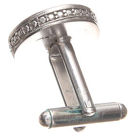 Christian cufflinks: Cufflinks Silver 800, St. Anthony of Padua 1,7cm Christian cufflinks: Cufflinks Silver 800, St. Anthony of Padua 1,7cm