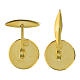 Boutons manchettes arg 800 doré Sigillum Militum Xpisti 1,6 cm s3