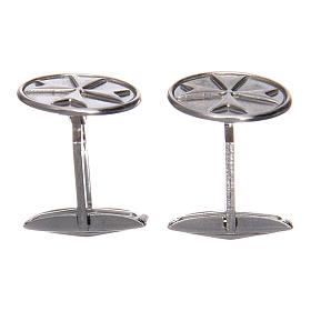 Religious cufflinks: Maltese Cross Cufflinks in 800 Silver