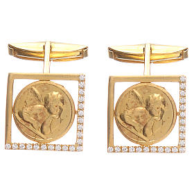 Gemelli gioielli argento 925 Angelo Raffaello 1,7x1,7 cm