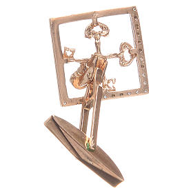 Cufflinks for shirts, Silver 800 rosé Vatican City keys 1,7x1,7cm
