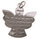 Pingente anjo prata 925 com oração Santo Anjo 2,7 cm s1
