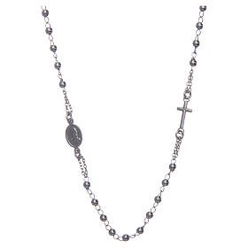 Rosary AMEN Necklace silver 925 Rhodium finish