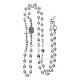 Rosary AMEN Necklace pearls silver 925, Rhodium finish s3