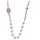 Collar Necklace AMEN Pavè pearls silver 925, Rosè s1