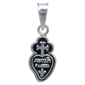 Passionists heart in 925 silver h1.5cm