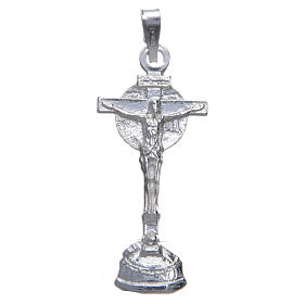 Pendant with Collevalenza cross in 925 silver 3.5x1.5cm