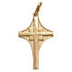 Croce in argento dorato doppia finitura 3x2 cm s1